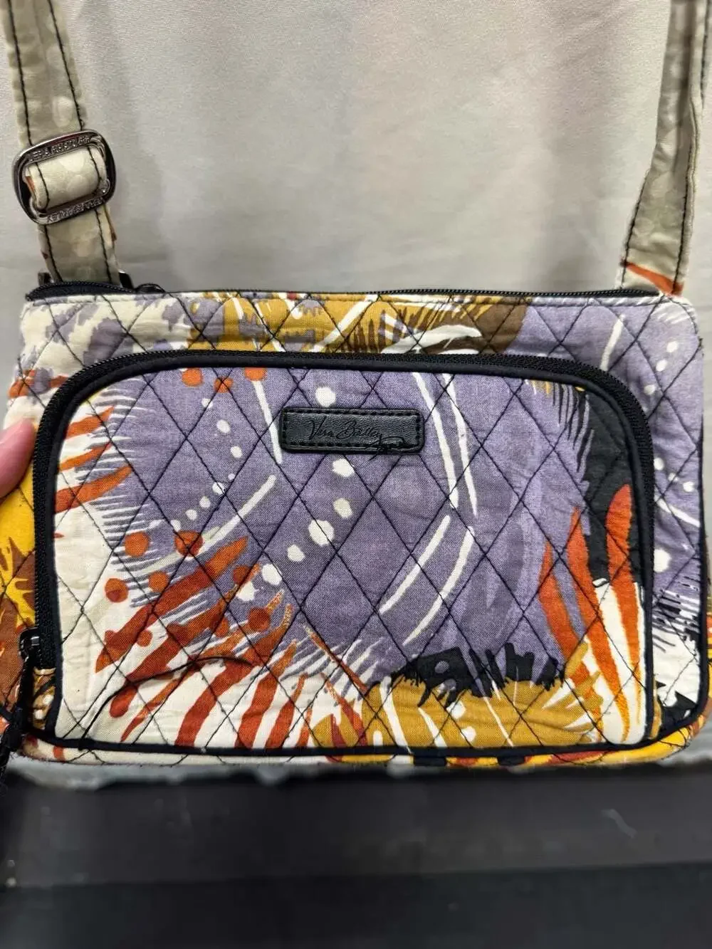 Vera Bradley Little Hipster Crossbody Bag Painted Feathers